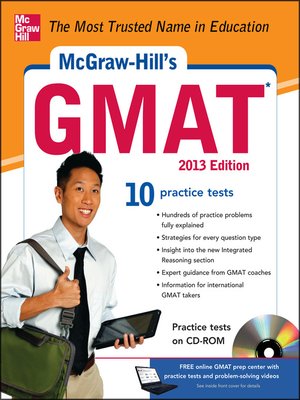 cover image of McGraw-Hill's GMAT with CD-ROM, 2013 Edition